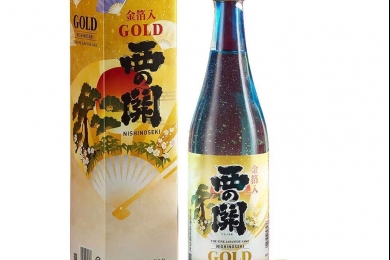 Rượu Sake Nishinoseki Vảy Vàng 15% 720ml